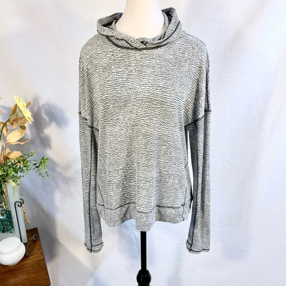 Lululemon Squad Goals Hoodie Pebble Jacquard Sz 10🧡